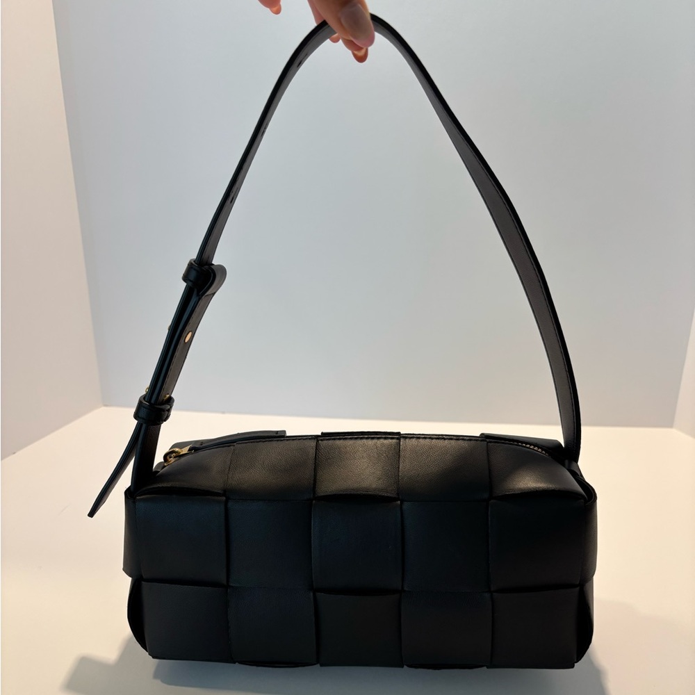 Bottega Veneta Black Brick Cassette Bag